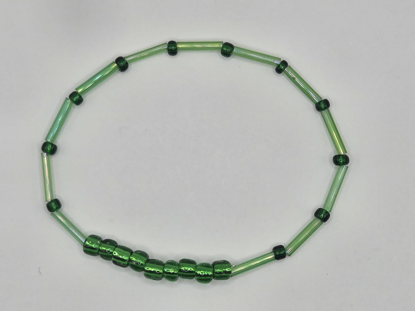 handmade bracelet in green