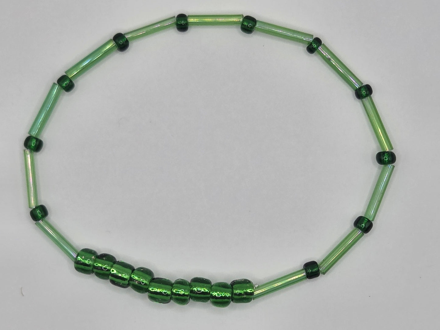 handmade bracelet in green