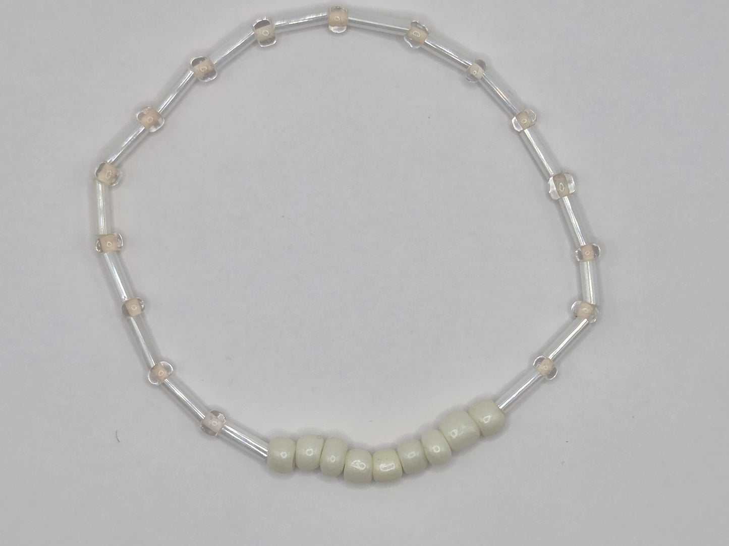 handmade bracelet in white
