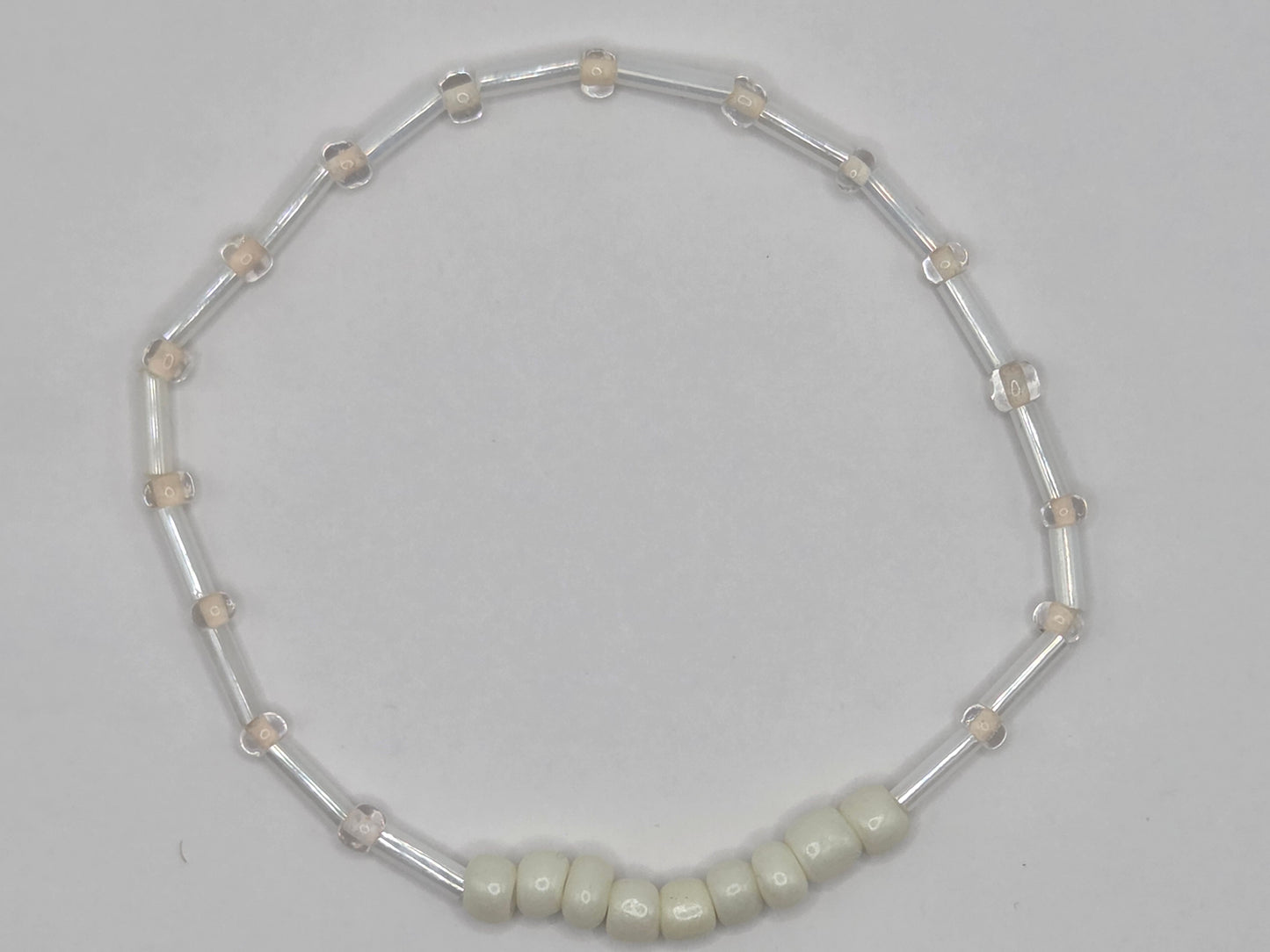 handmade bracelet in white
