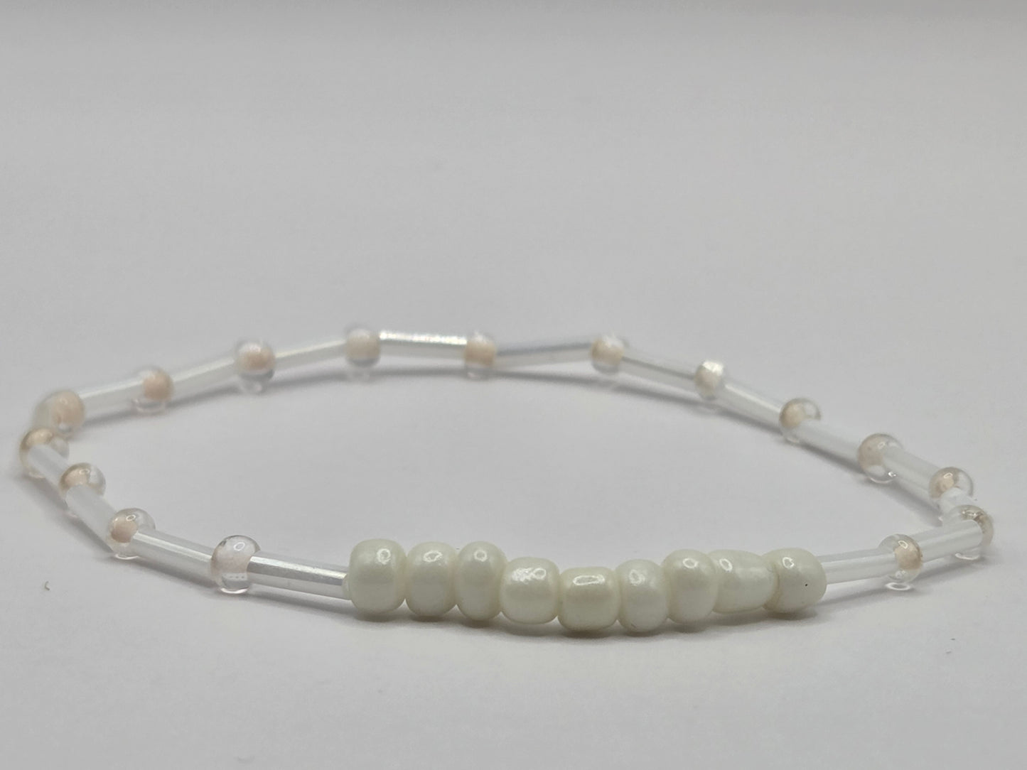 handmade bracelet in white