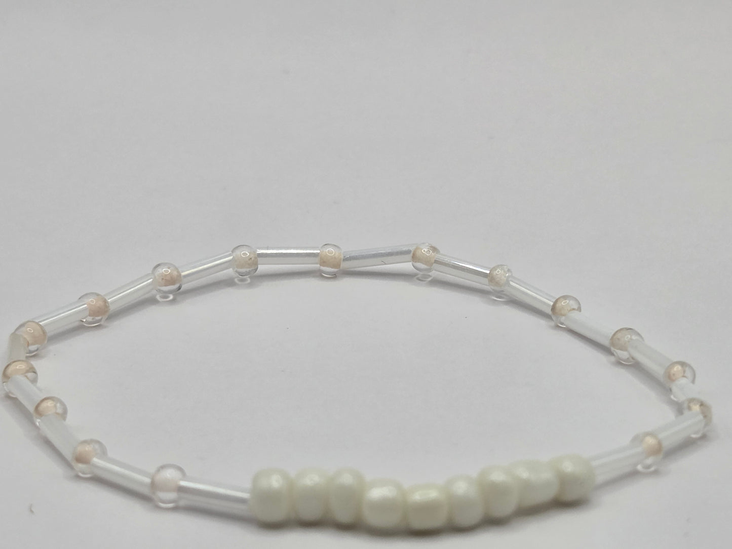 handmade bracelet in white