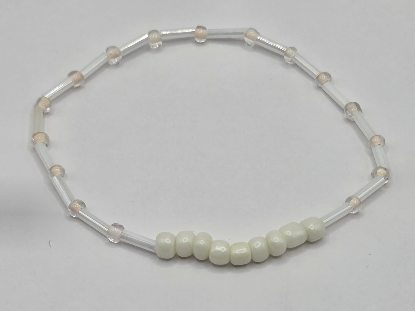 handmade bracelet in white