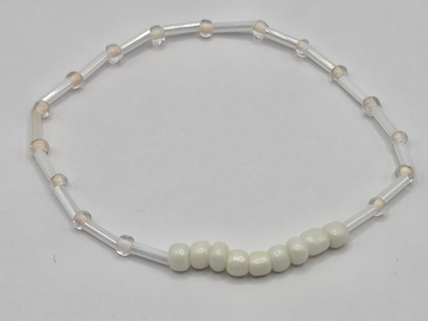 handmade bracelet in white