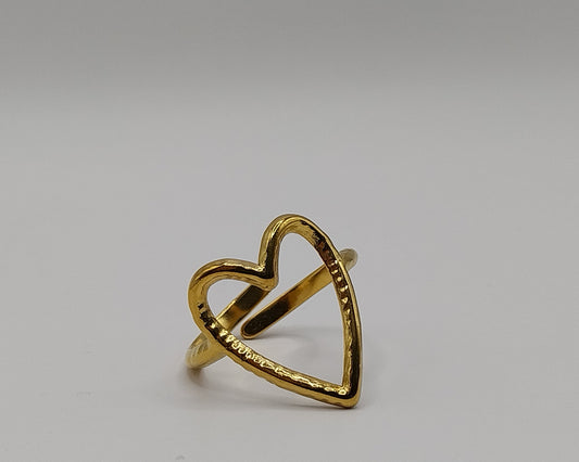 Herzform Edelstahl 304 Wasserfest Anlaufgeschützt Offener Ring