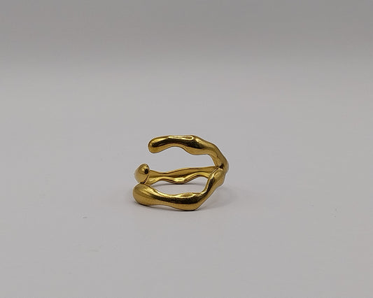 Edelstahl 304 Elegant Retro Wasserfest Anlaufgeschützt Offener Ring