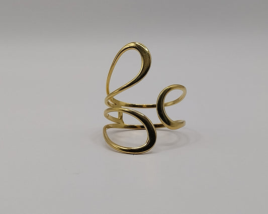 Offener Ring: Geometrisch Wasserfest Anlaufgeschützt