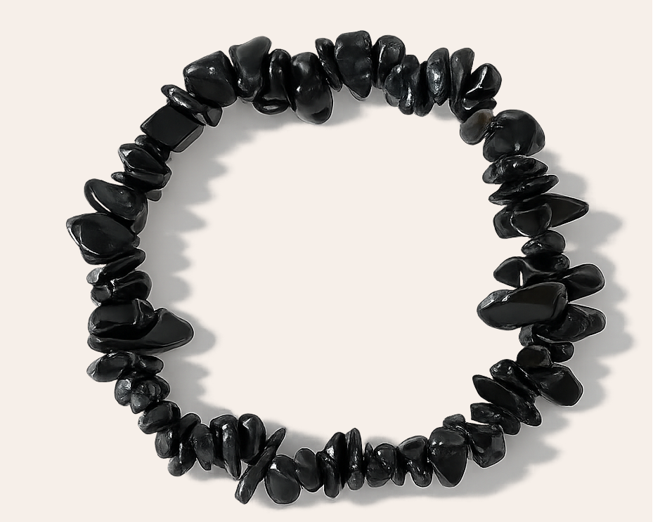 Naturstein Perlenarmband – Elastisches Armband aus Edelstein-Chips