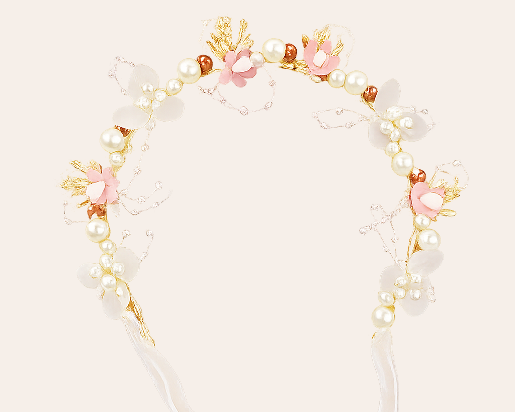 Schmucku Minis – Elegantes Perlen-Haarband im Prinzessinnen-Stil