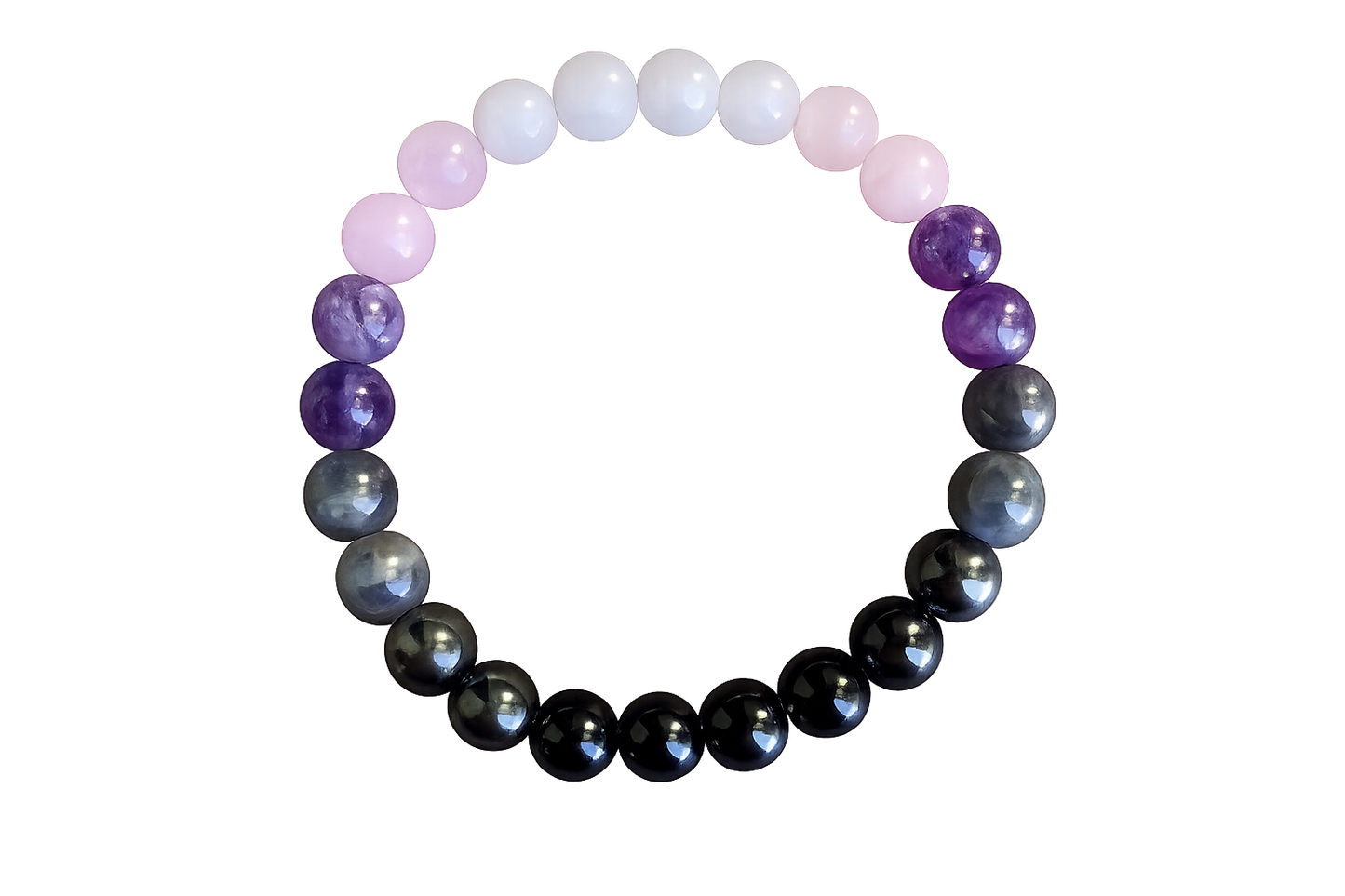 Empath Protection: Perlenarmband mit Naturstein