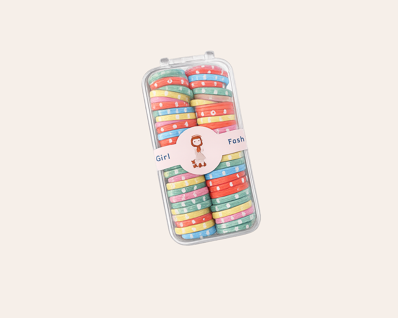 Schmucku Minis – Bunte Mini-Haargummis für Mädchen (60er-Box)