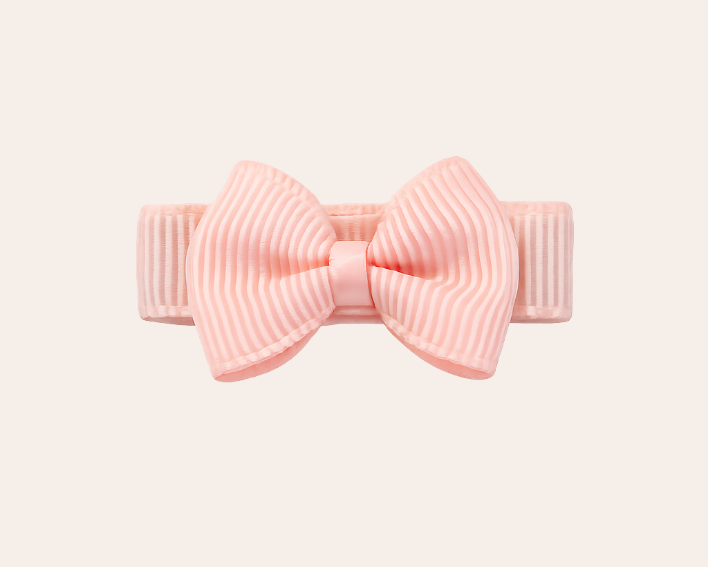 Schmucku Minis – Pink Handgemachte Schleifen-Haarklammer für Mädchen