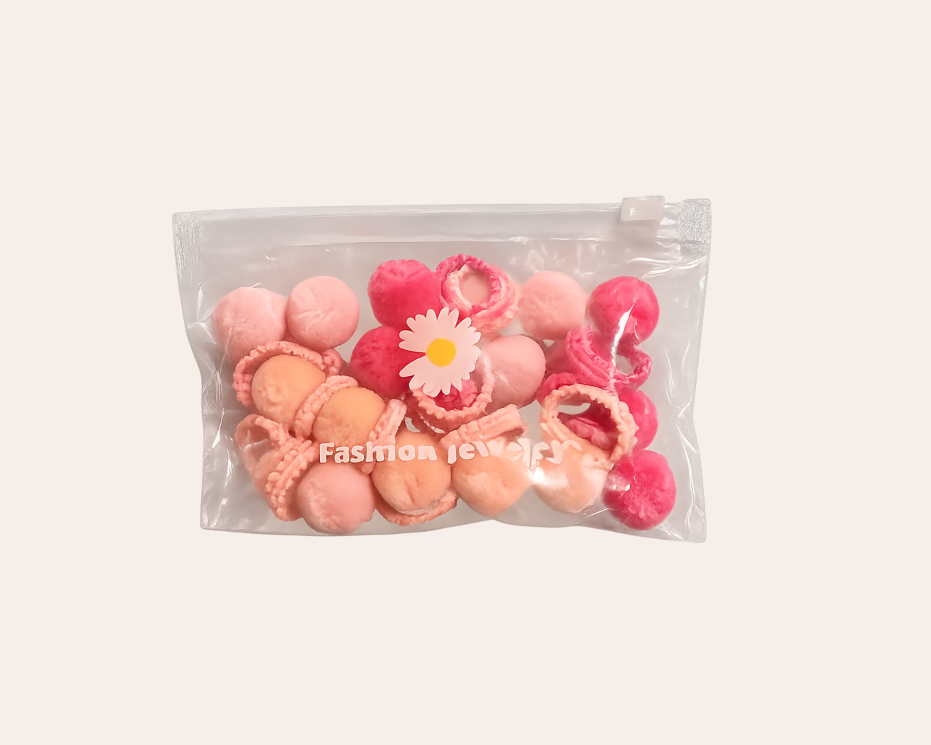 Schmucku Minis – Haarball-Haargummis für Mädchen (20er-Set)