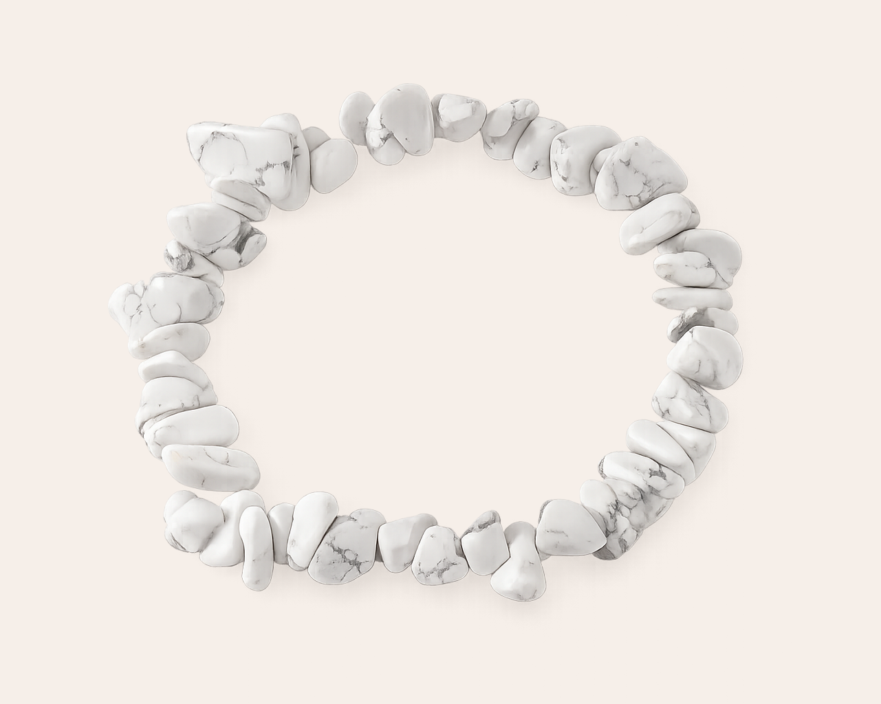 White chip bracelet