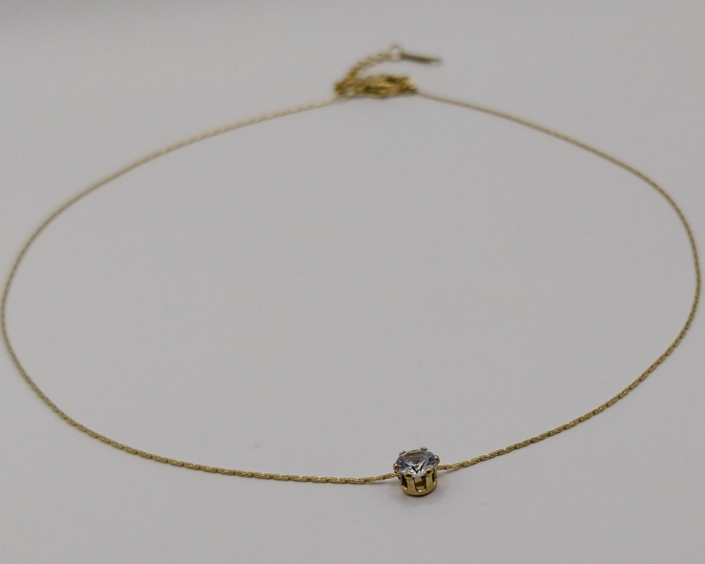 O-förmige Kette aus Edelstahl- Goldfarbig