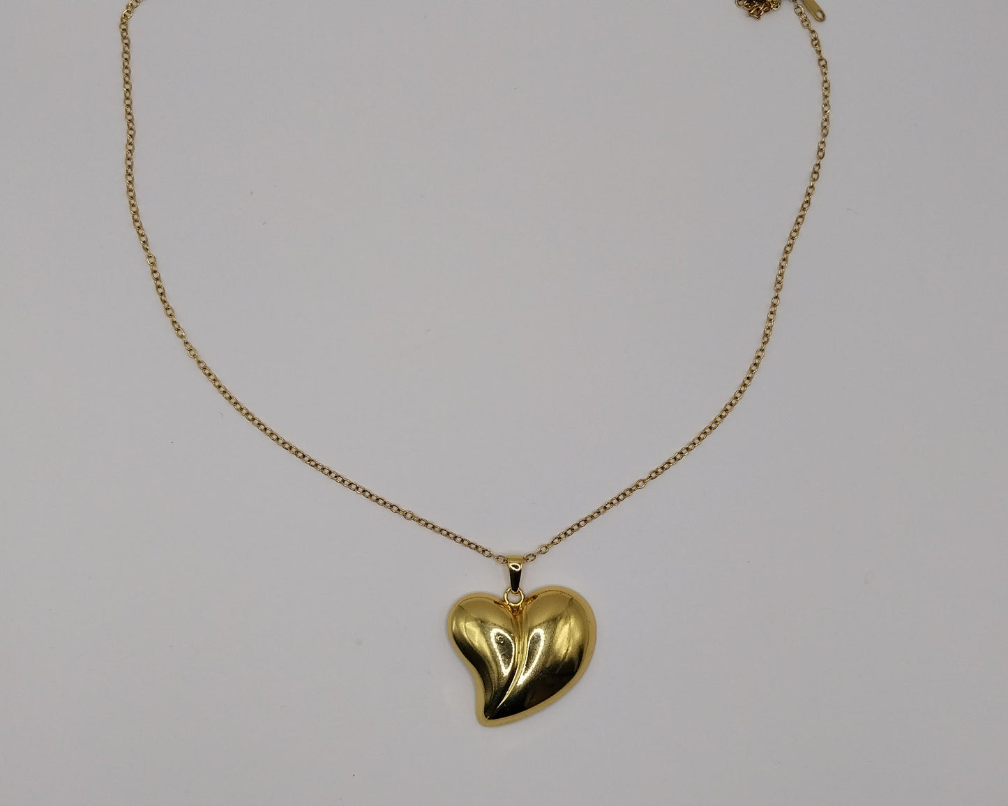 Halskette Damen – Goldfarbene Herzform