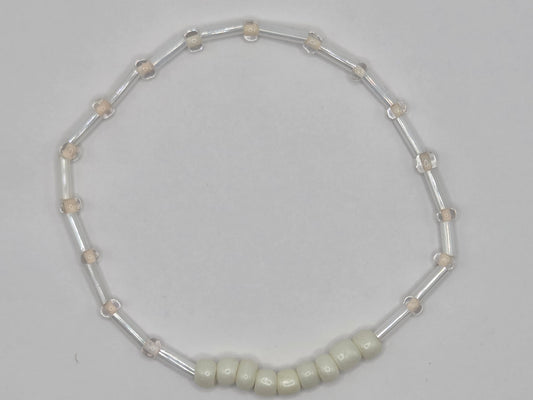 handmade bracelet in white