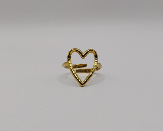 Herzform Edelstahl 304 Wasserfest Anlaufgeschützt Offener Ring