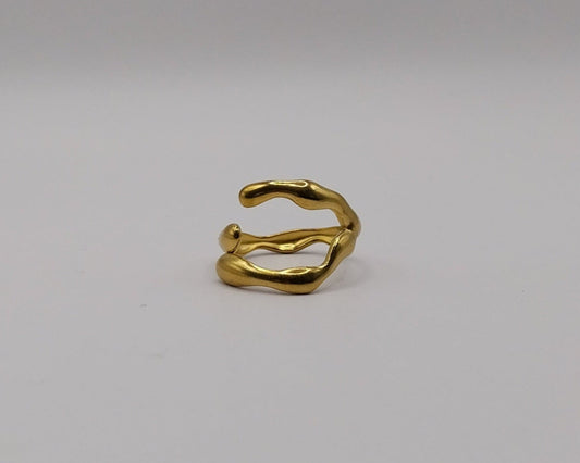 Edelstahl 304 Elegant Retro Wasserfest Anlaufgeschützt Offener Ring