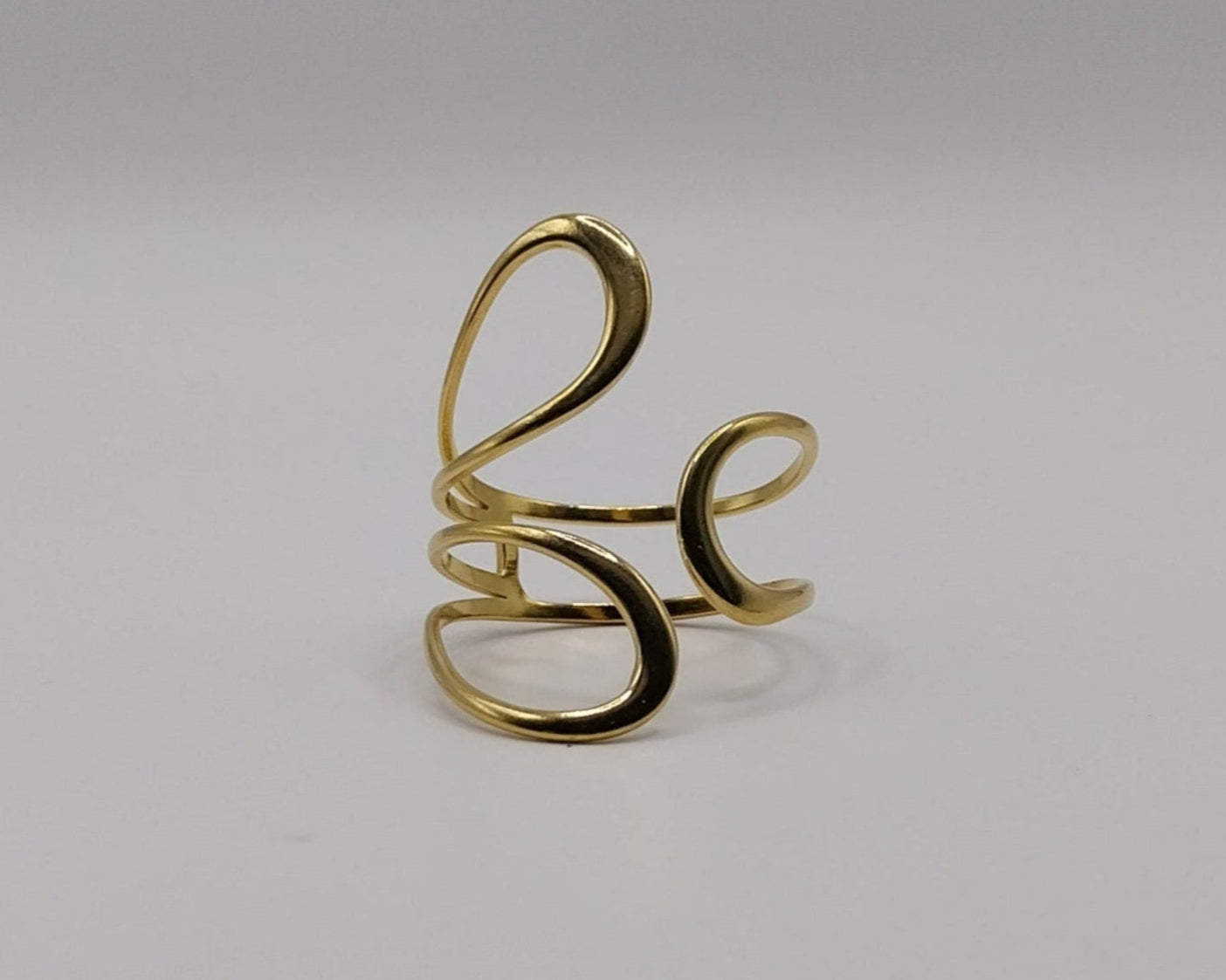 Offener Ring: Geometrisch Wasserfest Anlaufgeschützt