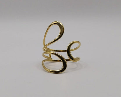 Offener Ring: Geometrisch Wasserfest Anlaufgeschützt