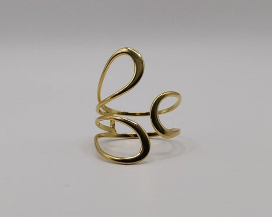 Offener Ring: Geometrisch Wasserfest Anlaufgeschützt