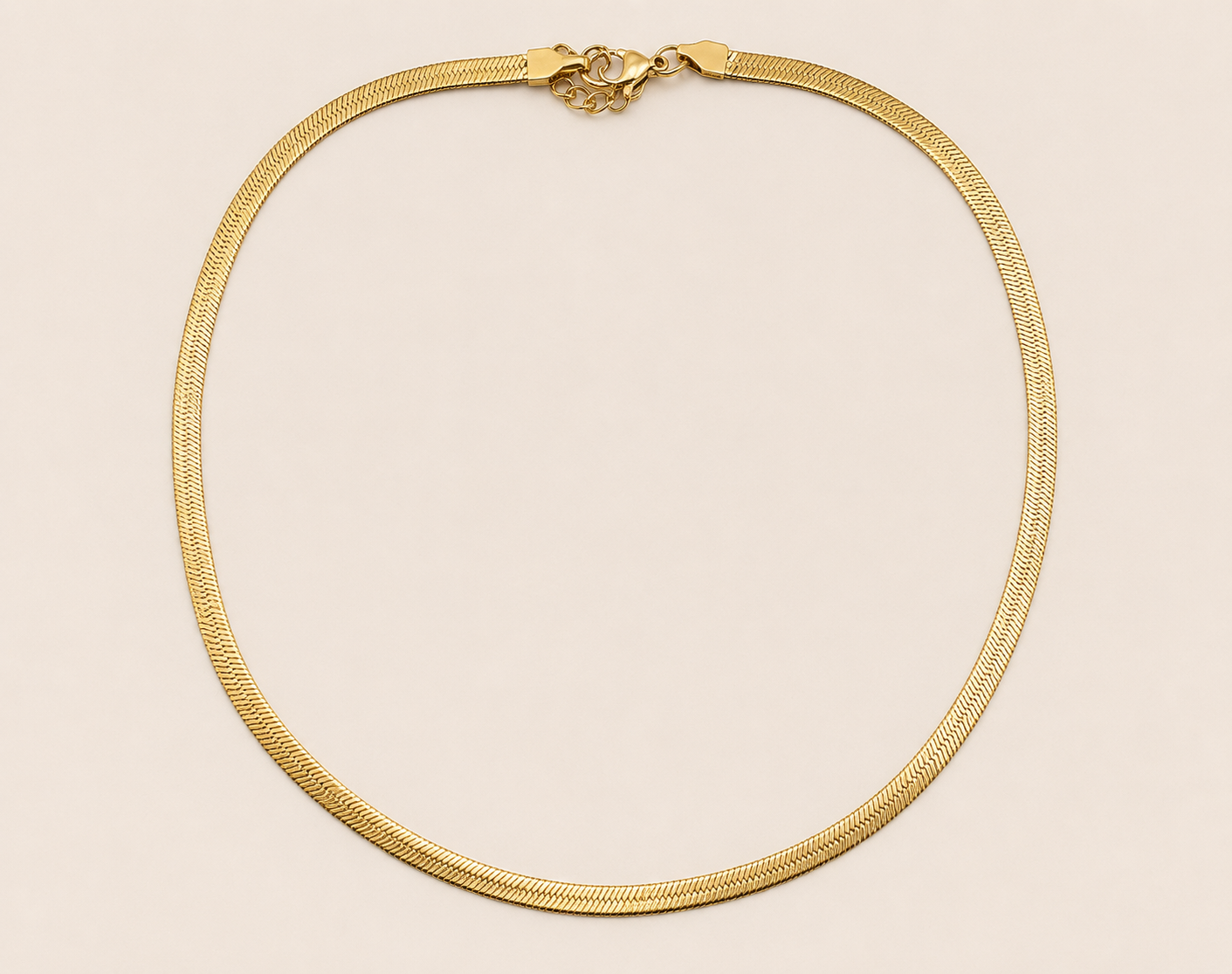 5 mm Schlangenkette aus Edelstahl – wasserfest