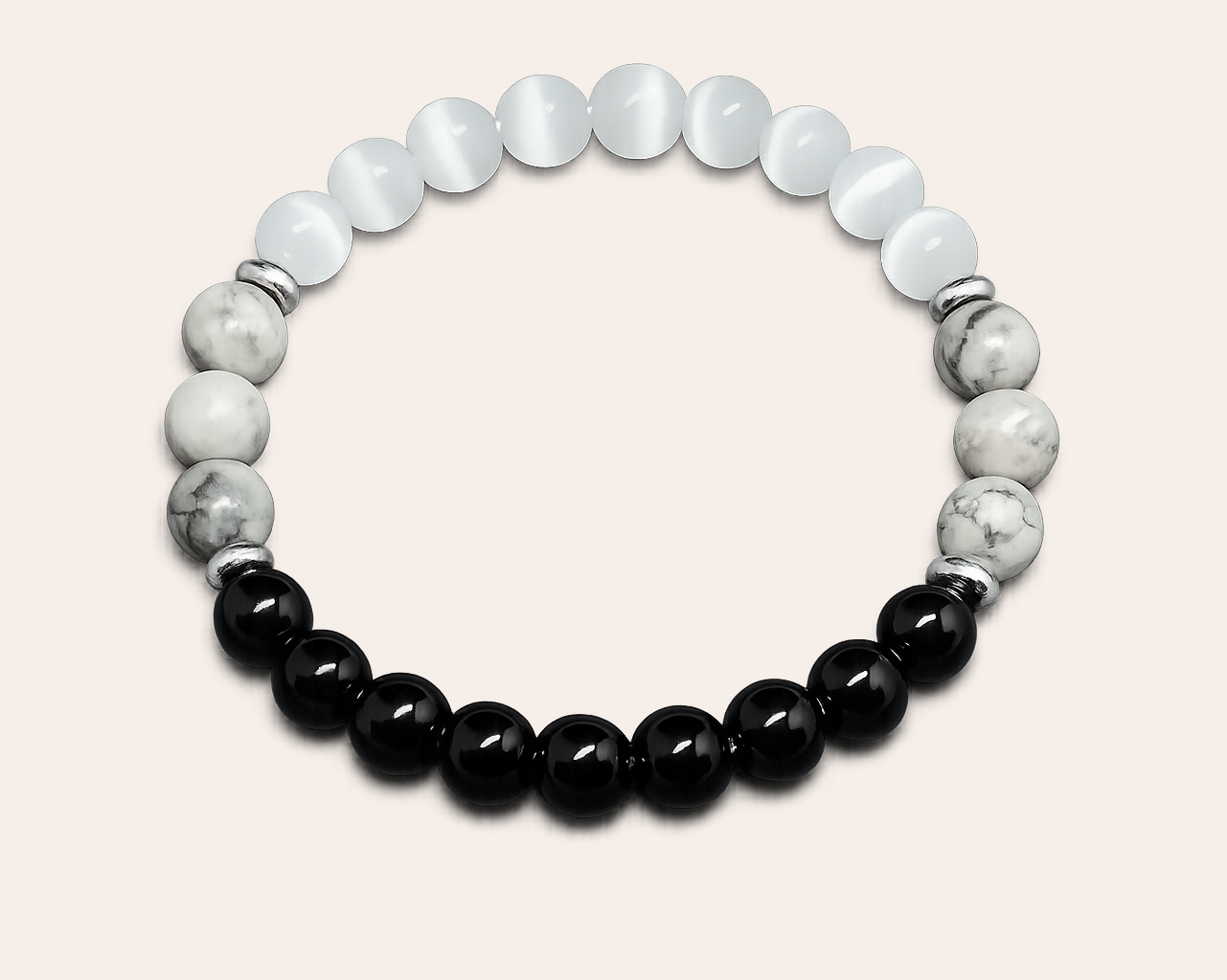 Aura protection: Perlenarmband mit Naturstein