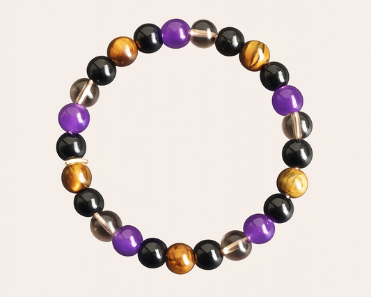 Confidence: Perlenarmband mit Naturstein