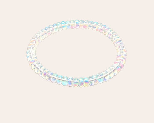 Iridescent bead bracelet: Perlenarmband