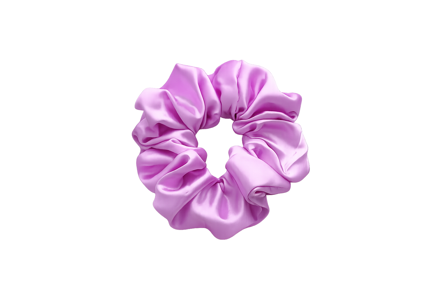 Lavender satin scrunchie