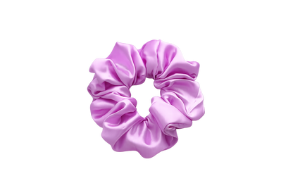 Lavender satin scrunchie