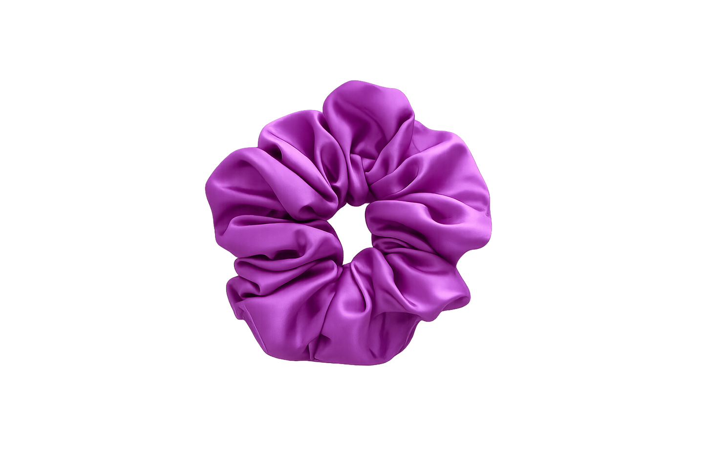 Lila Satin-Haargummi – Elegant & Stilvoll