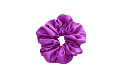 Lila Satin-Haargummi – Elegant & Stilvoll