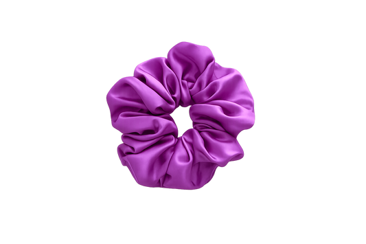 Lila Satin-Haargummi – Elegant & Stilvoll