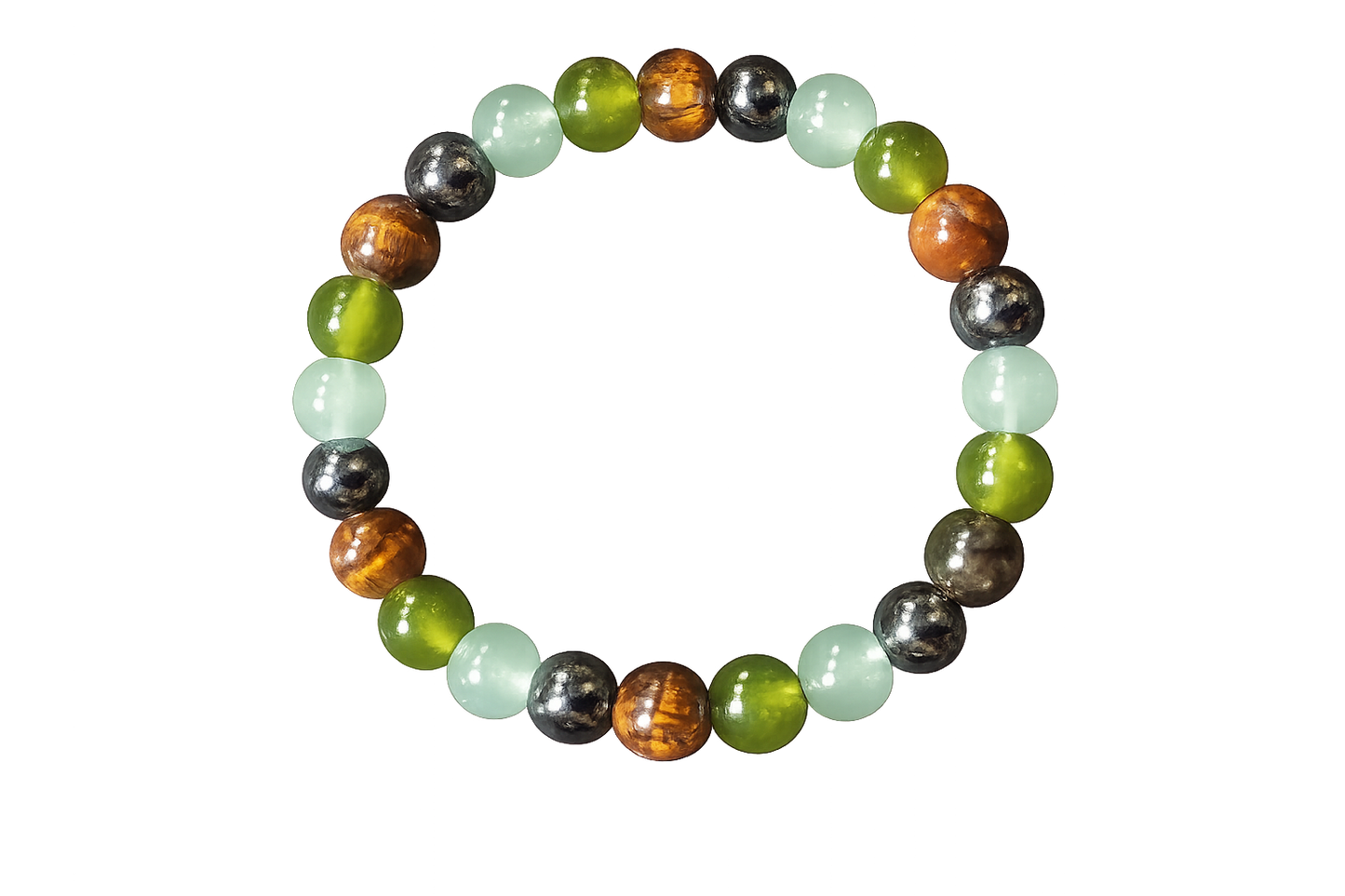 NEW: Perlenarmband mit Naturstein