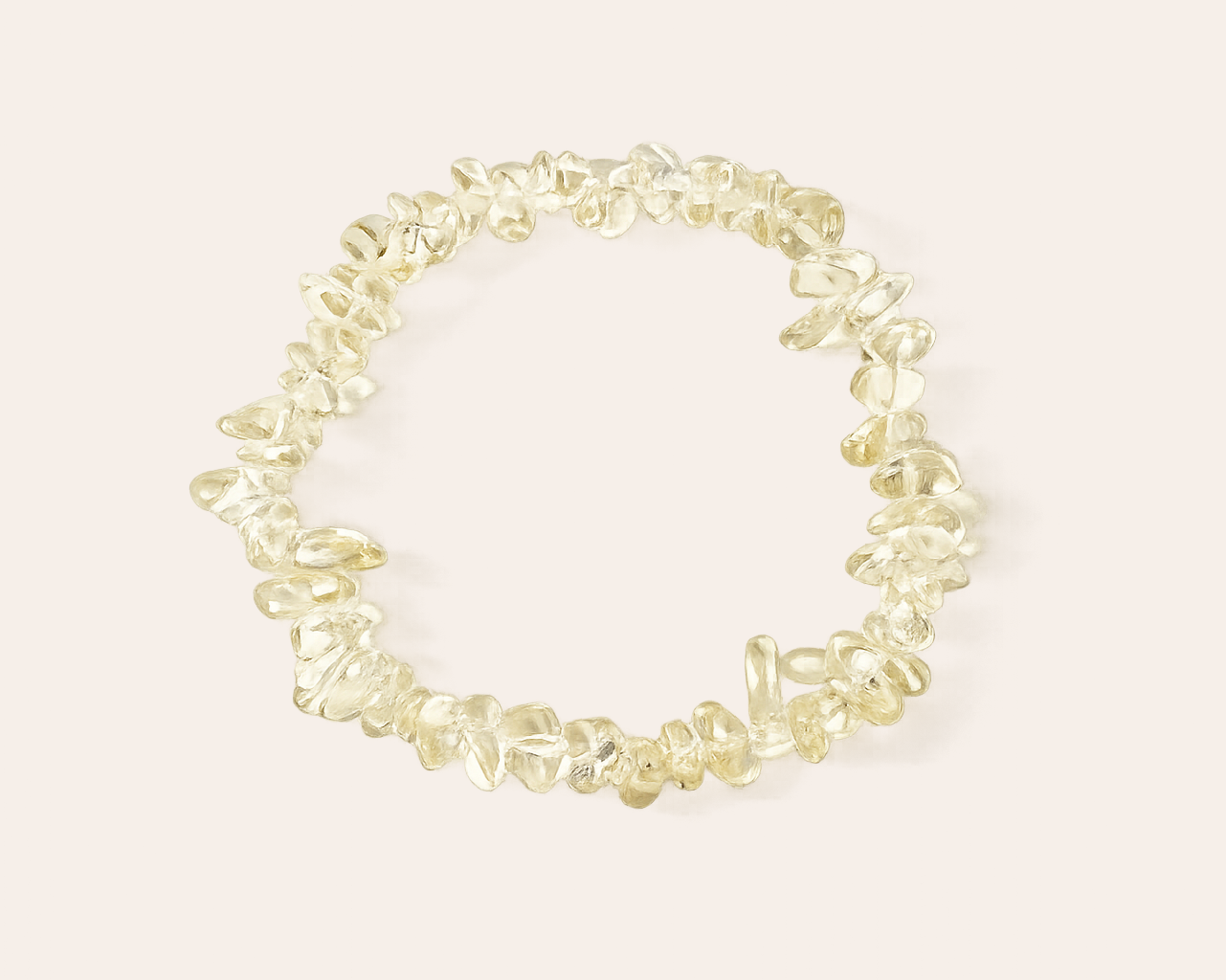 Citrine chip bracelet