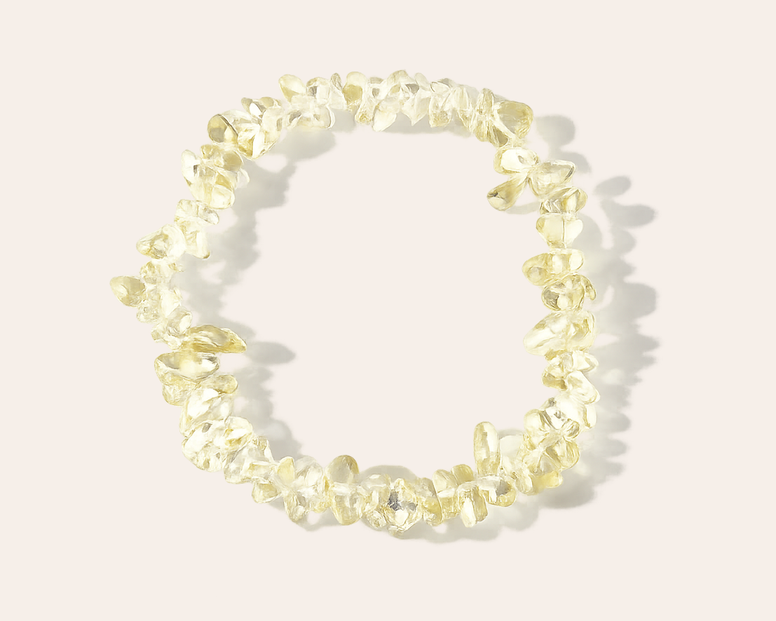 Citrine chip bracelet