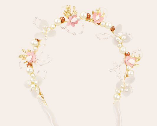 Schmucku Minis – Elegantes Perlen-Haarband im Prinzessinnen-Stil