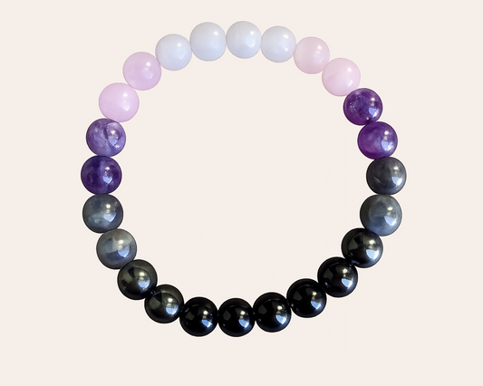 Empath Protection: Perlenarmband mit Naturstein