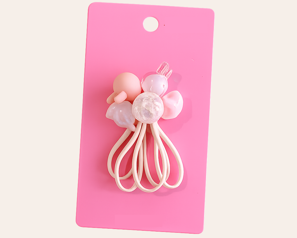 Schmucku Minis – Kaninchen-Haargummis im koreanischen Stil (5er-Set)
