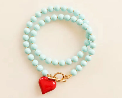 Heart necklase: summer must have