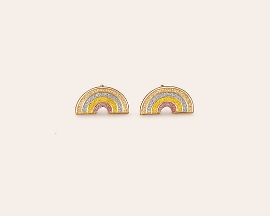 Minis: Regenbogen-Ohrringe