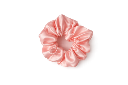 Rosa Satin-Haargummi