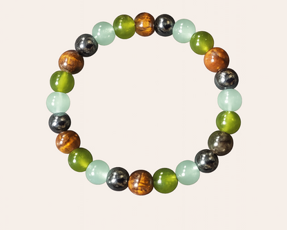 NEW: Perlenarmband mit Naturstein