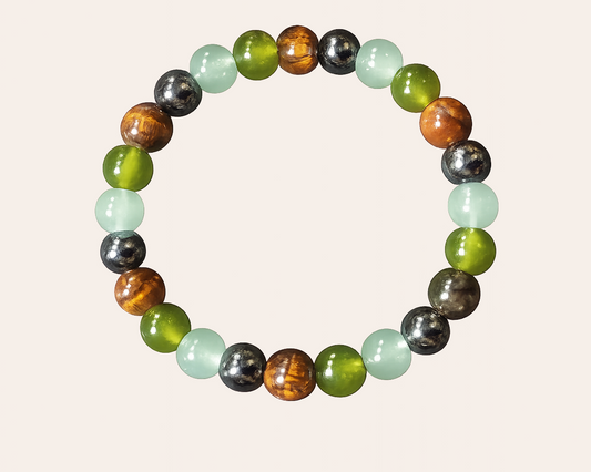 NEW: Perlenarmband mit Naturstein