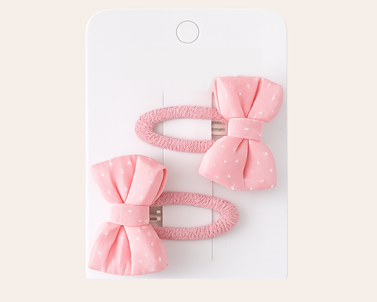 Schmucku Minis – Rosa Schleifen-Haargummi für Mädchen