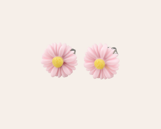 Schmucku – Blumen Ohrstecker aus 304 Edelstahl mit Harz | Wasserfest & Hautfreundlich