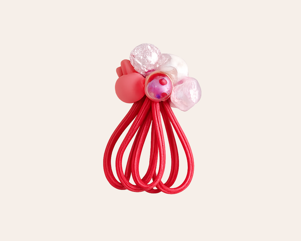 Schmucku Minis – Kaninchen-Haargummis im koreanischen Stil (5er-Set)