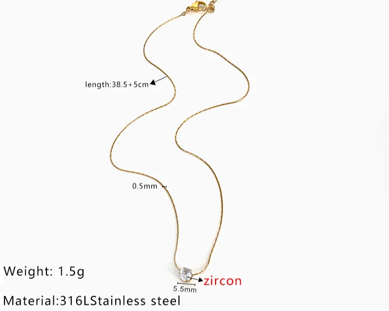 O-förmige Kette aus Edelstahl 316L